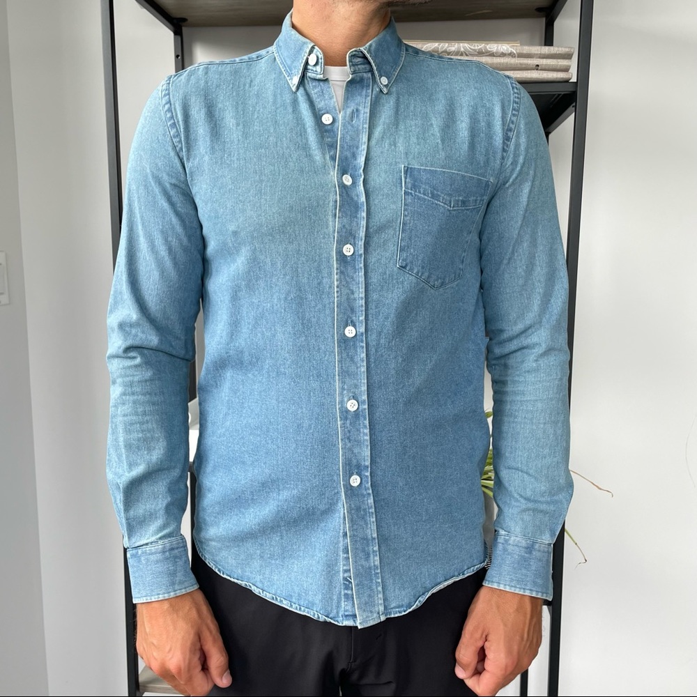 Saturdays NYC Denim Button Up Shirt